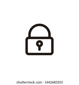 lock icon sign signifier vector
