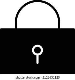 Lock Icon. Lock Sign and Symbol for mobile apps and Web Design Element.
