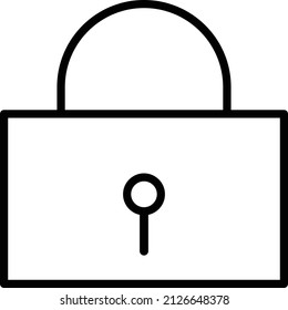 Lock Icon. Lock Sign and Symbol for mobile apps and Web Design Element.