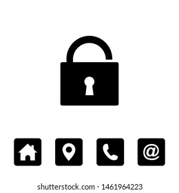 lock icon sign vector symbols