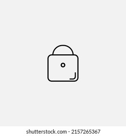 Bloquear vector de signo de icono,Símbolo, ilustración de logotipo para web y móvil