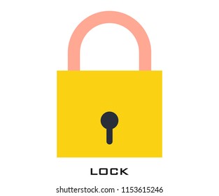 Lock icon signs