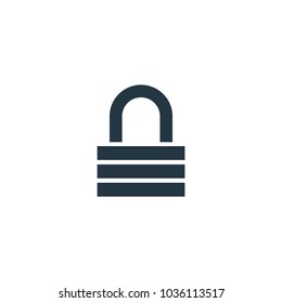 lock icon. Simple element illustration. lock symbol design template. Can be used for web and mobile UI.