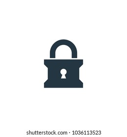 lock icon. Simple element illustration. lock symbol design template. Can be used for web and mobile UI.
