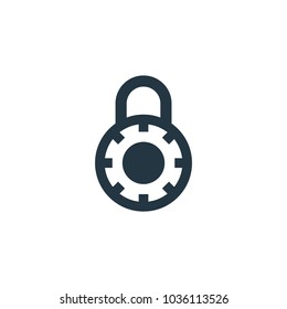 lock icon. Simple element illustration. lock symbol design template. Can be used for web and mobile UI.