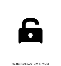 Lock icon. Simple style lock poster background symbol. Lock brand logo design element. Lock t-shirt printing. vector for sticker.