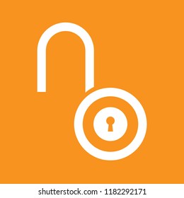 Lock icon, stock vector illustration, EPS10. 