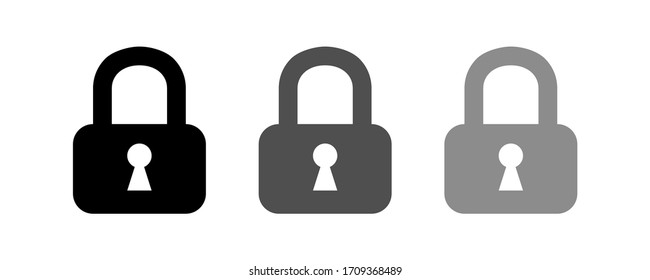 Stock-Vektorillustration mit Schloss-Icon, flaches Design.