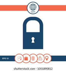 Lock icon symbol