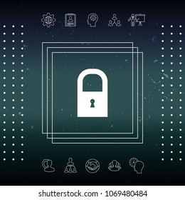 Lock icon symbol