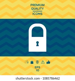 Lock icon symbol