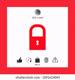 Lock icon symbol