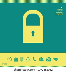 Lock icon symbol