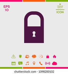 Lock icon symbol