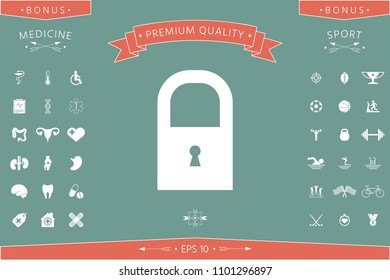 Lock icon symbol