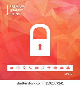 Lock icon symbol