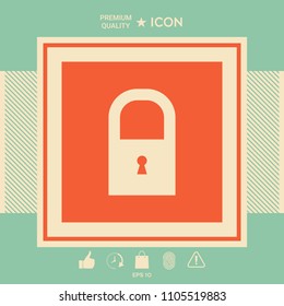 Lock icon symbol