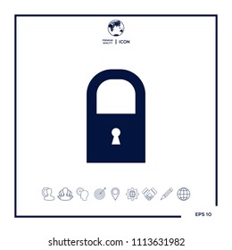 Lock icon symbol