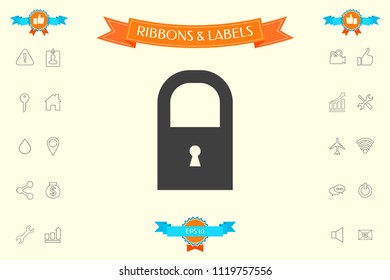 Lock icon symbol