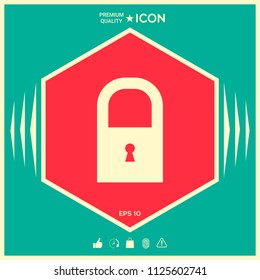 Lock icon symbol