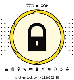 Lock icon symbol