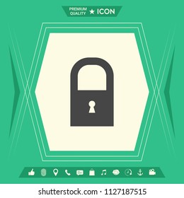 Lock icon symbol