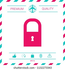 Lock icon symbol