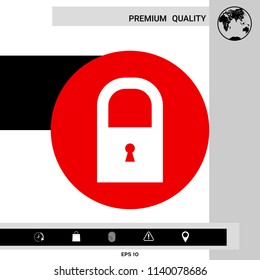 Lock icon symbol