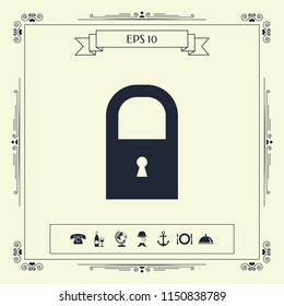 Lock icon symbol