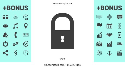 Lock icon symbol