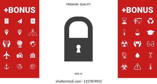 Lock icon symbol