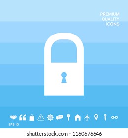 Lock icon symbol