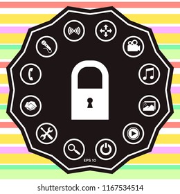 Lock icon symbol