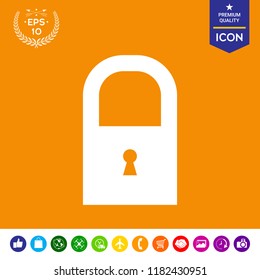 Lock icon symbol
