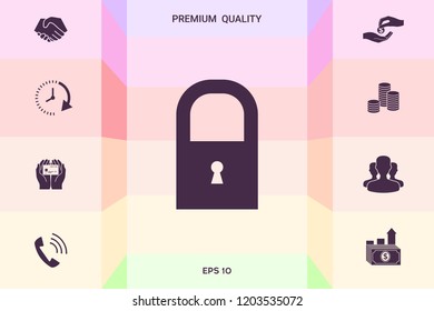 Lock icon symbol