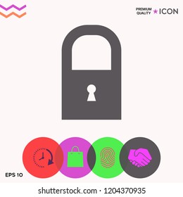 Lock icon symbol
