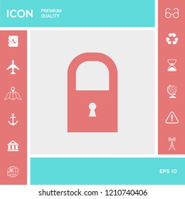 Lock icon symbol