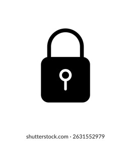 Lock icon symbol for apps and websites. Padlock sign and symbol. Encryption icon. Security symbol