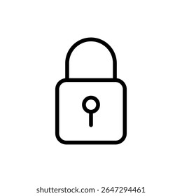 Símbolo do ícone de bloqueio para aplicativos e sites. Símbolo de cadeado e símbolo. Ícone Criptografia. Símbolo de segurança