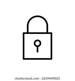Símbolo de icono de bloqueo para App y Sitios web. Signo y símbolo del candado. Icono de cifrado. Símbolo de seguridad