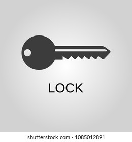 Lock icon. Lock symbol. Flat design. Stock - Vector illustration