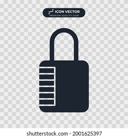 lock icon symbol template for graphic and web design collection logo vector illustration