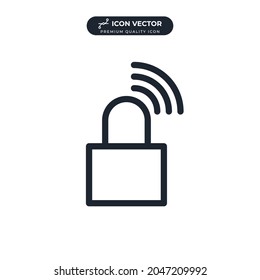 lock icon symbol template for graphic and web design collection logo vector illustration
