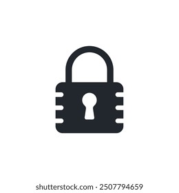 Lock icon symbol template for graphic and web design collection logo vector illustration