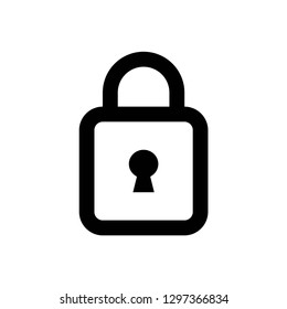 lock icon symbol vector