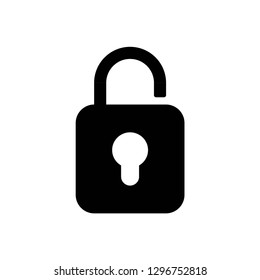 lock icon symbol vector. on white background