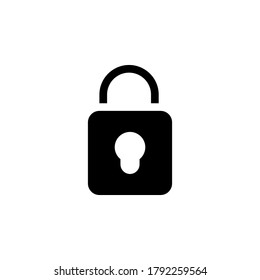 Lock icon. Symbol vector on white background.