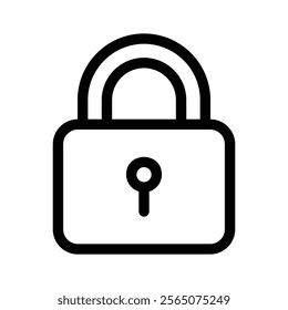 A lock icon symbolizing security, privacy, or protection