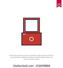 Lock icon template design. Padlock vector illustration