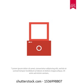 Lock icon template design. Padlock vector illustration